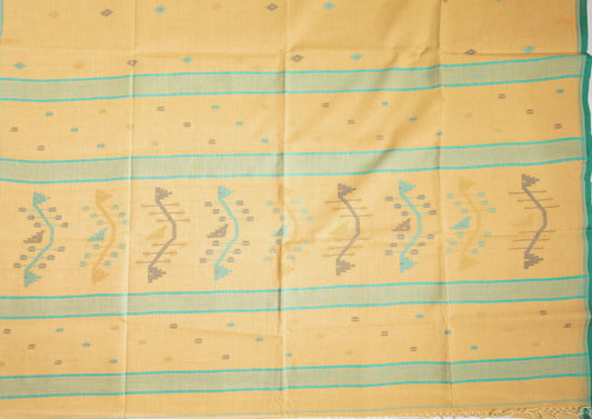 Cream Jamdani bengal cotton - AUV-900135