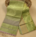 Light Green Tissue Maheshwari Saree - AUV-900028