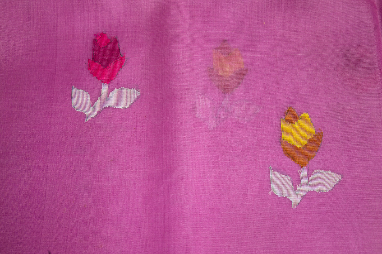 Lavender Pink Jamdani — Pure Muslin Handloom