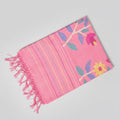 Rose Garden Jamdani — Marise Cotton Handloom Saree