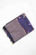 Midnight Aviary Jamdani — Marise Cotton Handloom Saree