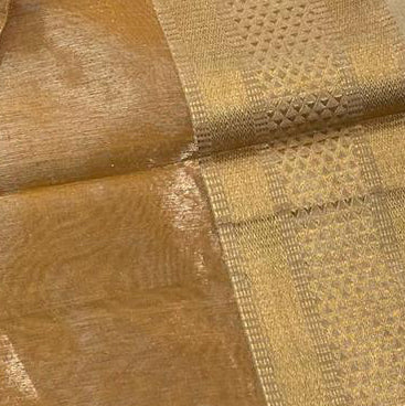 Antique Gold  Tissue Maheshwari Saree - AUV-900029